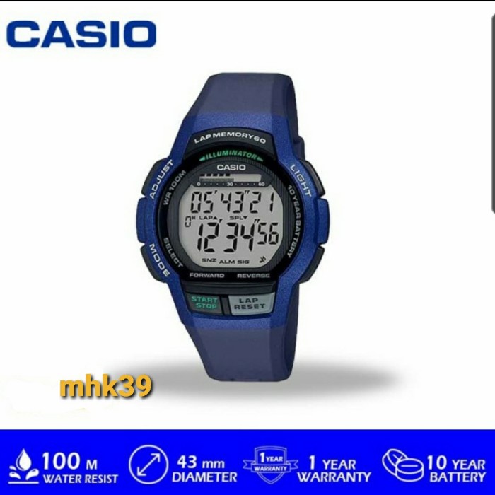 ✅New Ori Jam Casio Ws-1000H-2Avdf / Ws1000H Original Bergaransi Diskon