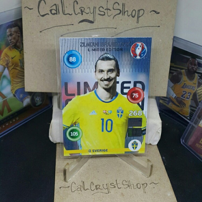 ✅COD Kartu Bola Zlatan Ibrahimovic FoilLimited EditionAdrenalyn Xl'16#268 Diskon