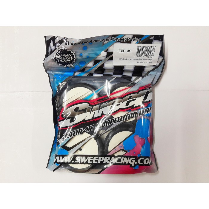 ✅New Sweep Exp Rain Tires Pre-Mounted Set Rubber Tires 26Mm 4Pcs Limited