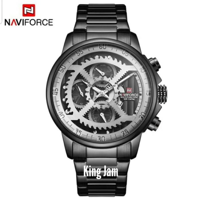 ✅New Ori Jam Tangan Pria Naviforce Nf9150 Original Black White Limited