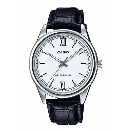 ✅New Ori Casio Original Pria Mtp-V005L-7B2Udf Leather Strap Diskon