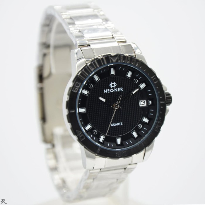 ✅New Ori Hegner 5034Lsb / Hegner 5034 - Jam Tangan Wanita Original - Silver Htm Terbatas