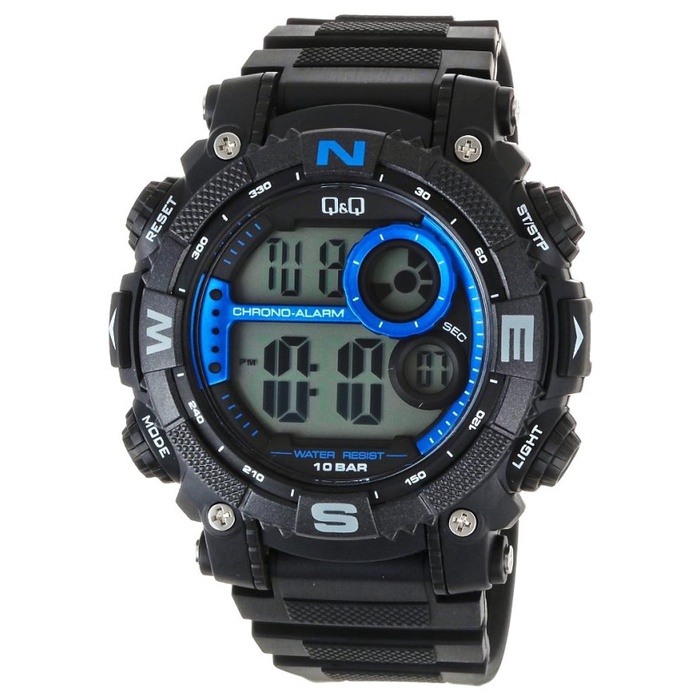 ✅New Ori QQ Qq Digital Jam Tangan Pria Hitam M133J003Y Original Diskon