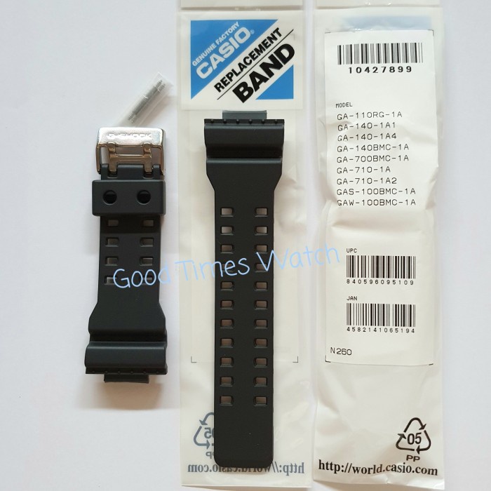 ✅New Ori Strap G-Shock Ga-140 Gas-100 Gaw-100 Ga-700 Ga-710 Casio Original Terbaru