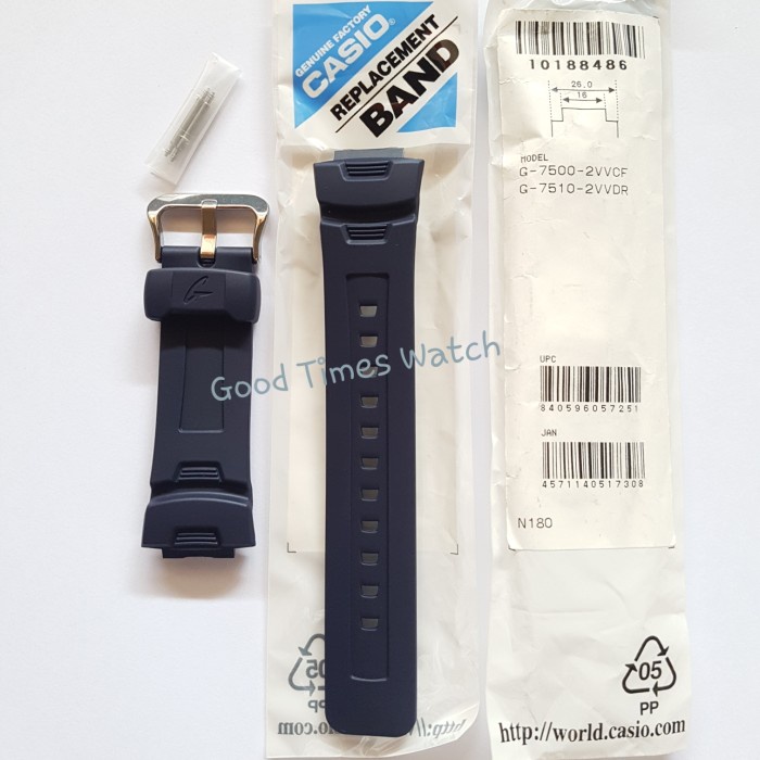 ✅New Ori Strap G-Shock G-7500-2V / G-7500 / G-7510 / Casio Original Terbaru