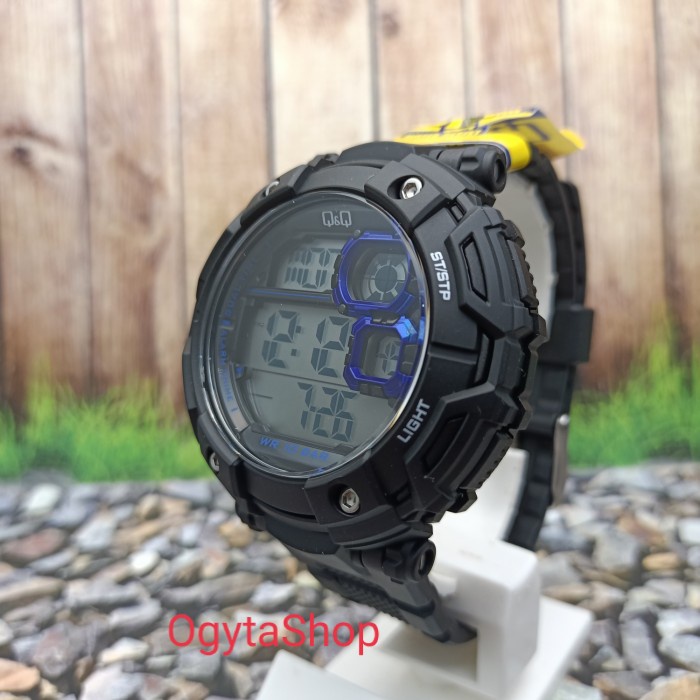 ✅New Ori QQ Qq Digital Jam Tangan Pria Hitam M150J002Y Original Limited