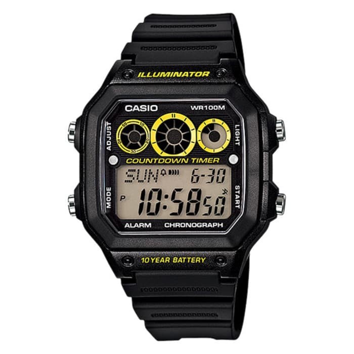 ✅New Ori Arloji Jam Tangan Casio Sport Illuminator Original Ori Ae-1300Wh-1Avdf Berkualitas