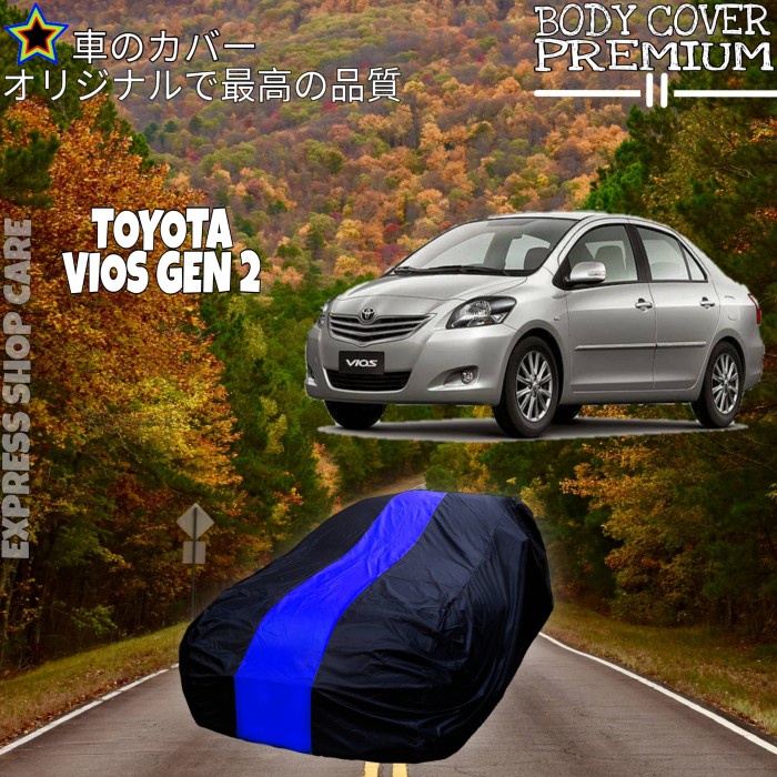 ✅Ready Sarung Mobil Toyota Vios Gen 2 List Single Biru Cover Vios Gen 2 Terbatas