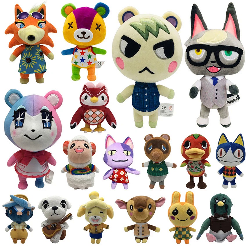20-25cm Animal Crossing Plush Stuffed Anima Figures KK Tom Judy Isabelle Plush Cute Wolf Anime Plush