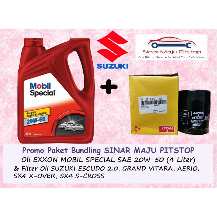 ✨Baru Paket Oli Mobil Special 20W-50  Filter Suzuki Escudo 2.0  Aerio Terbatas