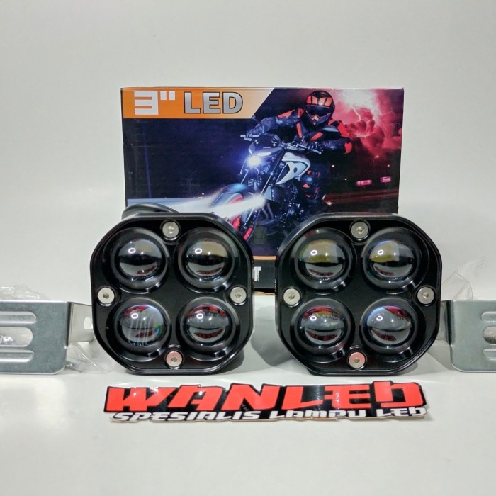 ✨COD Lampu L4Z D4 Laser Gun Hrj Lensa 8D Putih Kuning Lampu Kabut Mobil Mtr Berkualitas