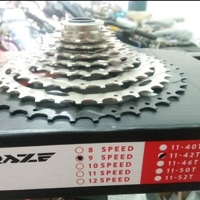 [Baru] Sproket Sprocket 9 Speed 9Sp Raze 11T 42T Berkualitas
