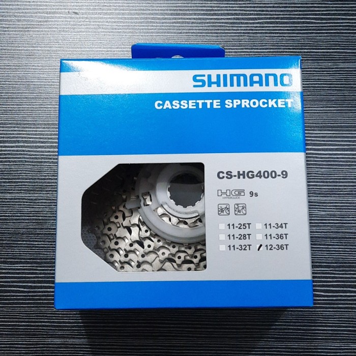 [Baru] Sproket Shimano 9 Speed 12-36. Made In Japan. Free Wheel 9 Speed Terbaru