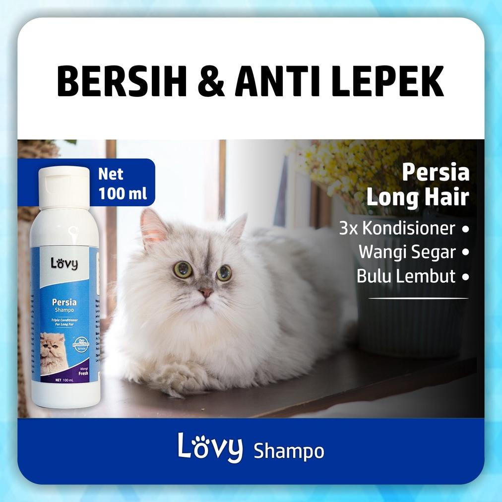 Recomend Shampo Kucing Persia Anggora Shampo LOVY 100 ML .,