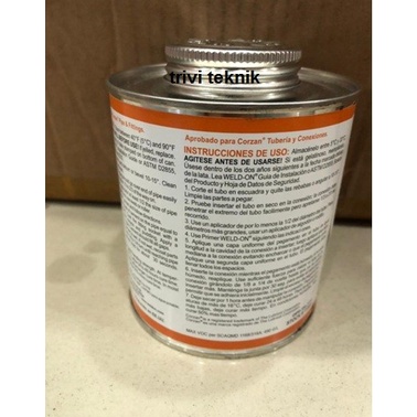 

Lem Plastik Weld On Cpvc Heavy Bodied Cement,Weldon 724