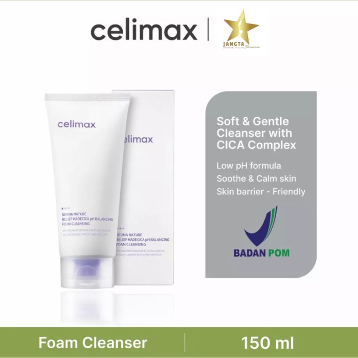 [New Ori] Celimax Cleansing Foam Derma Nature Relief Madecica Ph Balancing Diskon