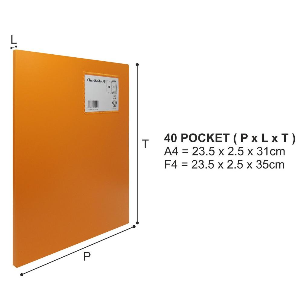 

Big Sale - Dokumen Keeper / Clear Holder / Document Keeper / Display Book EAGLE A4 / F4 40 Pocket .,