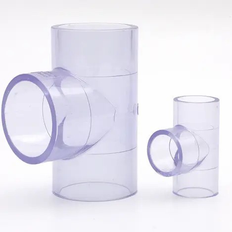 [Ori] Tee Pipa Pvc Clear 1-1/2 Inch / Fitting Ti Bening Transparan 15 Inch Diskon