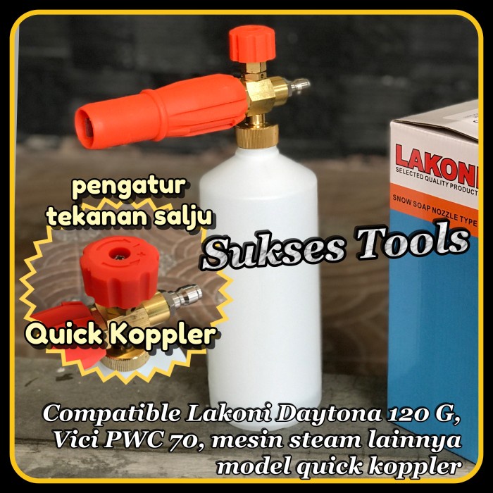 Nozzle Cuci Snow Wash Foam Lance Steam Lakoni Daytona 120 200 G 210 T