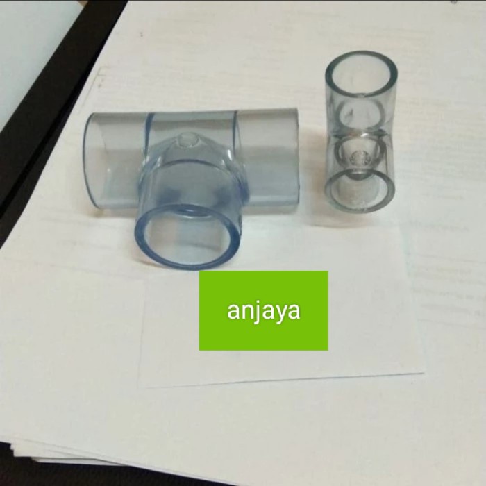 [Ori] Sock Tee Pvc Bening Transparan 1 1/2 / Pvc Clear Terbaru