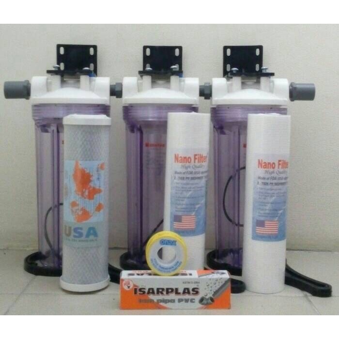 [Original] Paket Filter Air 3 Tahap - Clear Sediment-Sediment-Cto 10 Berkualitas