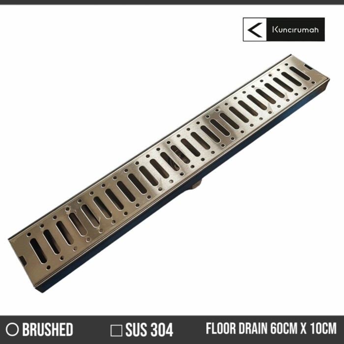 [Original] Floor Drain Panjang / Floor Drain Kamar Mandi 60Cm Diskon
