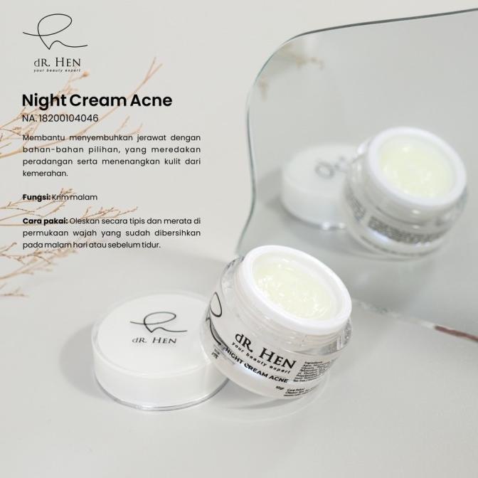 DR Hen - Cream Night Whitening, Acne ( By Athena Skincare )