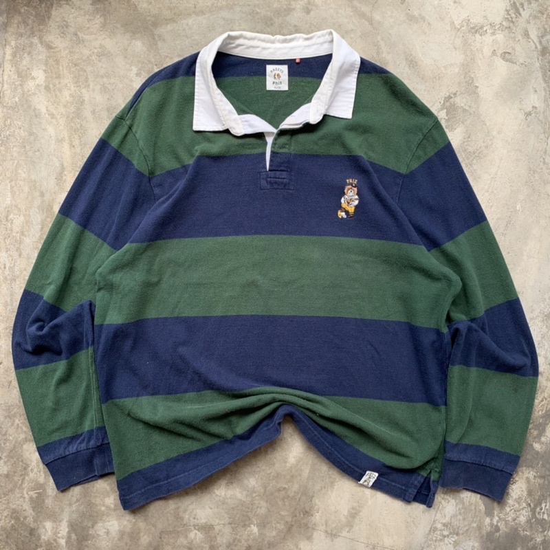 HAZZYS X PHIZ STRIPE RUGBY SHIRT