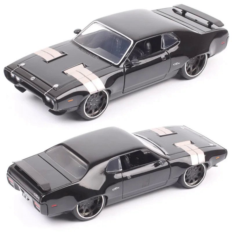 Jada Klasik Skala 1/24 Dom 'S Plymouth GTX 1972 Model Mobil Kendaraan Diecast Mainan Logam Fasio Mcl