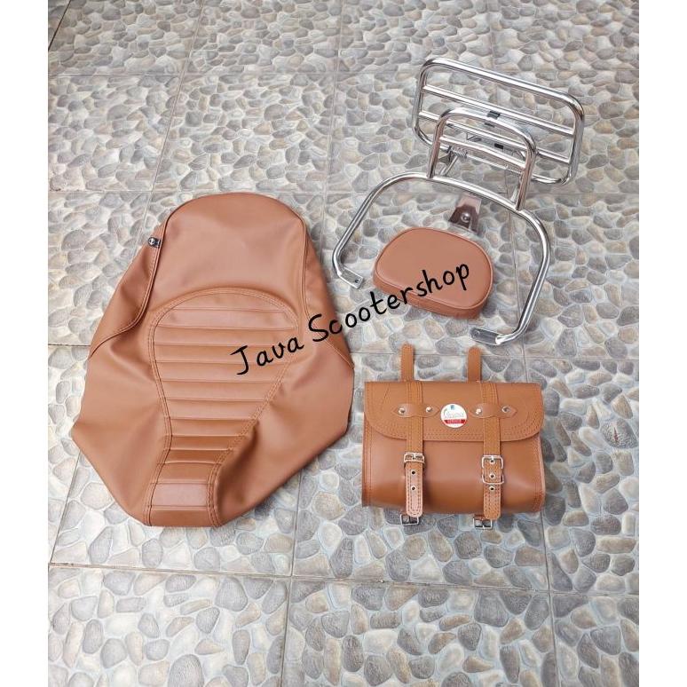 Ready Aksesoris Vespa Matic Primavera dan Sprint / Backrack Touring Vespa Matic / Aksesoris Vespa