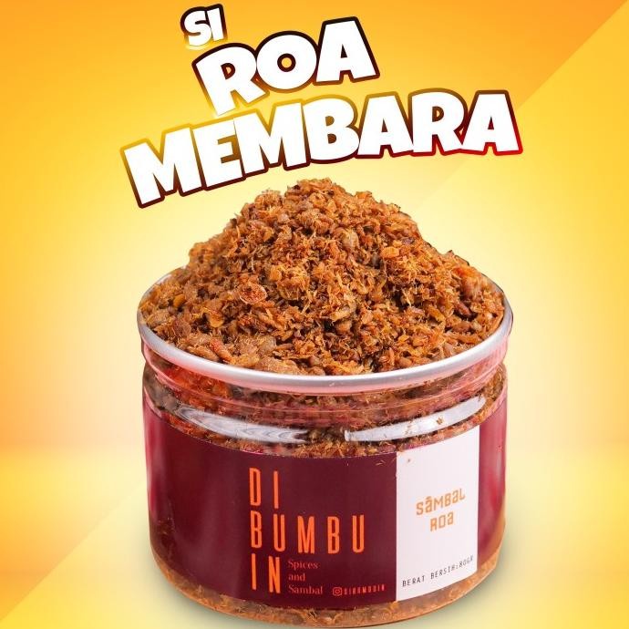 

Premium (Ready) Sambal Kering Roa Asap Terlaris