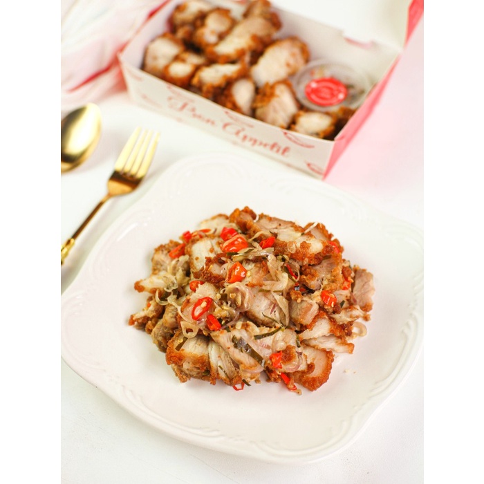 

Samcan Goreng Tepung Dengan Sambal Matah - Babi Goreng (Babox)