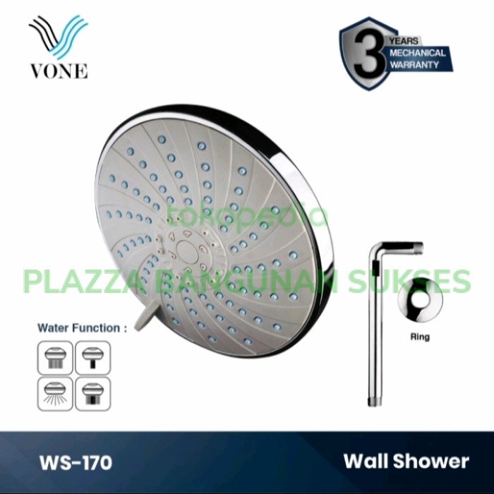 ✅Ori Wall Shower 6 Inch Vone Ws.170 Berkualitas