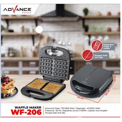 

✅Ready Advance Wf-206 Electric Waffle Maker/Pembuat Waffle Listrik Terbatas