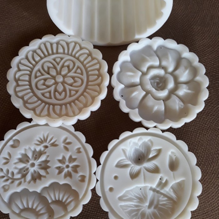 

✅Original Cetakan Kue Bulan Nastar Mould Mold/Mooncake Moon Cake 150Gr 4Motif Berkualitas