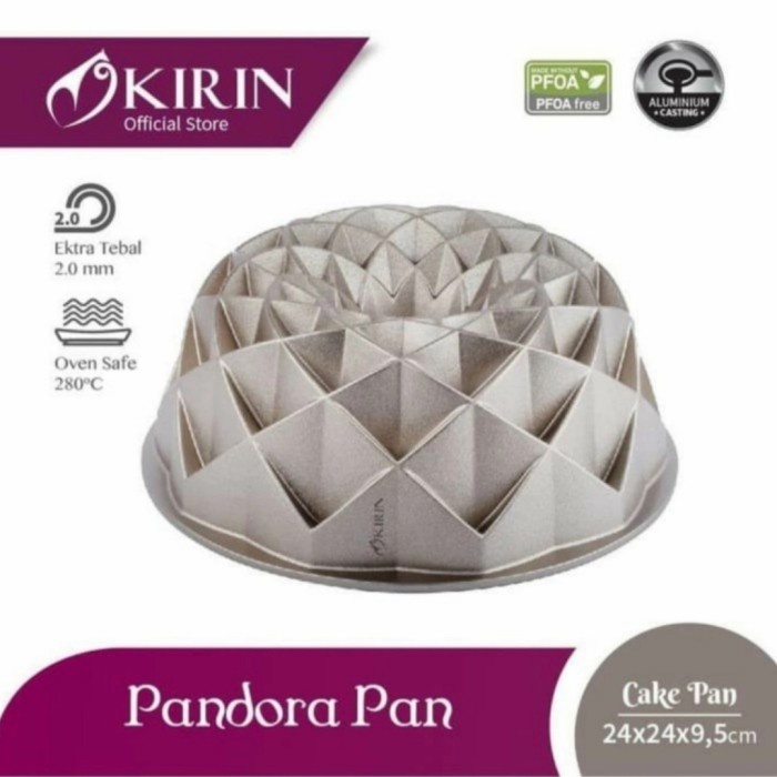 

✅Original Kirin Premium Cake Pan Die Cast Pandora Pan Cetakan / Loyang Kue Berkualitas