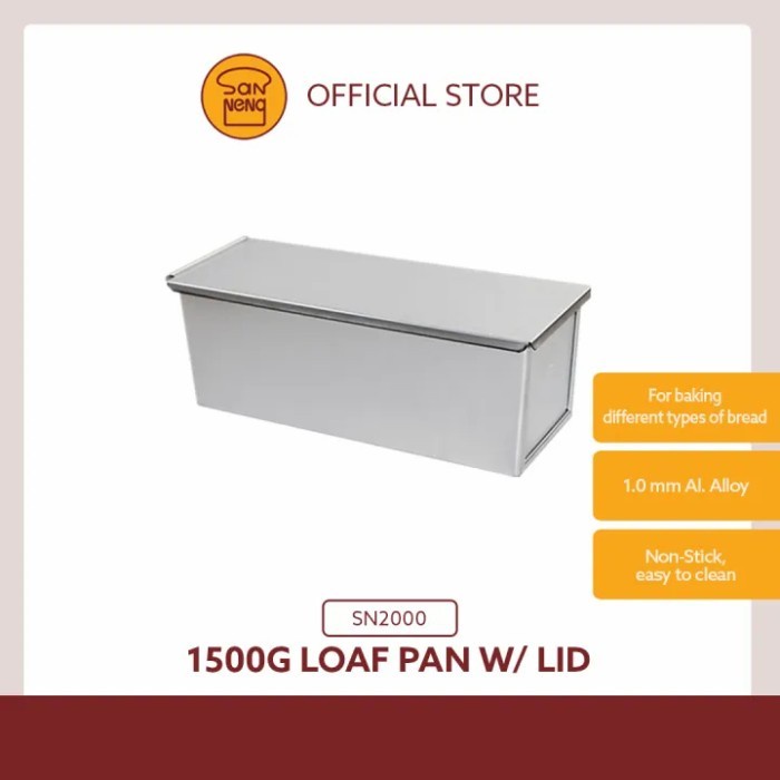 

✅Ready Sanneng Sn2000 - 1500G Loaf Pan Non-Stick Series 1000 Limited