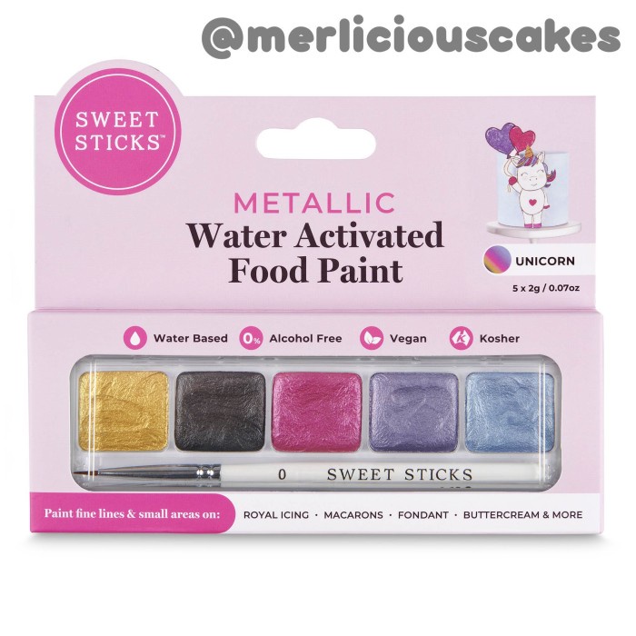 

✅Original Unicorn Mini Palette Sweet Sticks Edible Art Paint Cake Kue Berkualitas