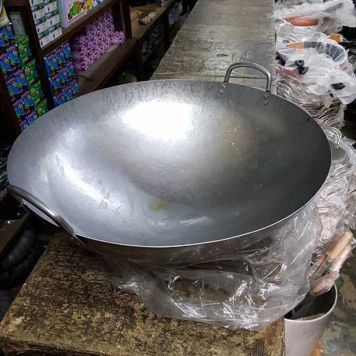 ✅Ready Wajan Besi /Iron Wok 50 Cm Hongkong Terbaru