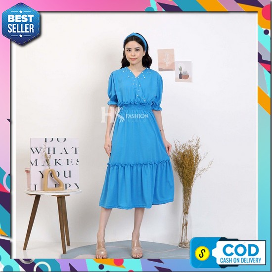 Mini Dress Murah Pesta Ulang Thun Ultah Anak Perempuan Cewek Kekinian 2023 Terbaru Branded Gaun Dres