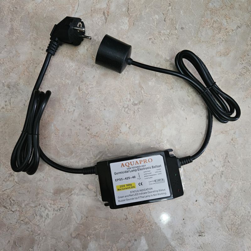 ballast aquapro UV 12gpm / adaptor uv 12gpm