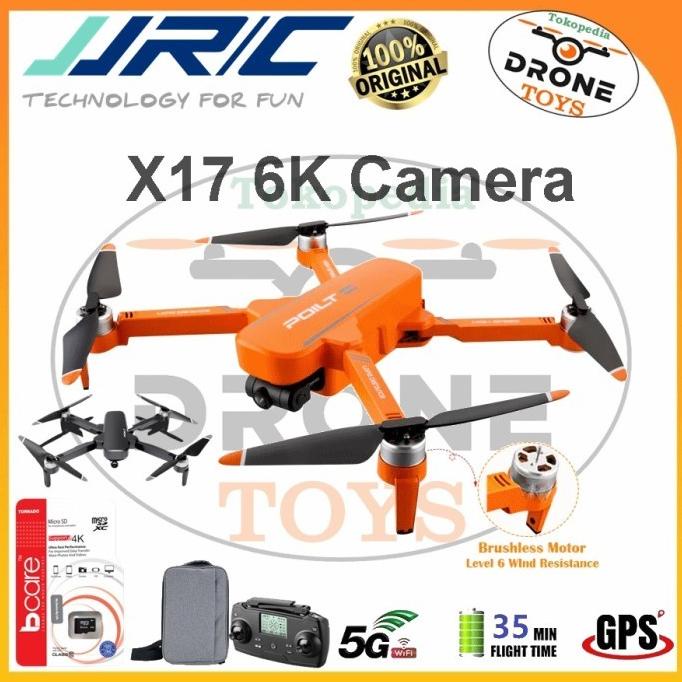 Terbaik Jjrc X17 6K Wifi 5G Drone Gps Foldable Fpv 2 Axys Gymbal Camera Original