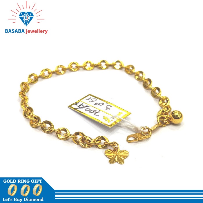 ✨Sale Gelang Emas Asli 17K-Gelang Emas Wanita-Fashion Wanita Terlaris Terbaru