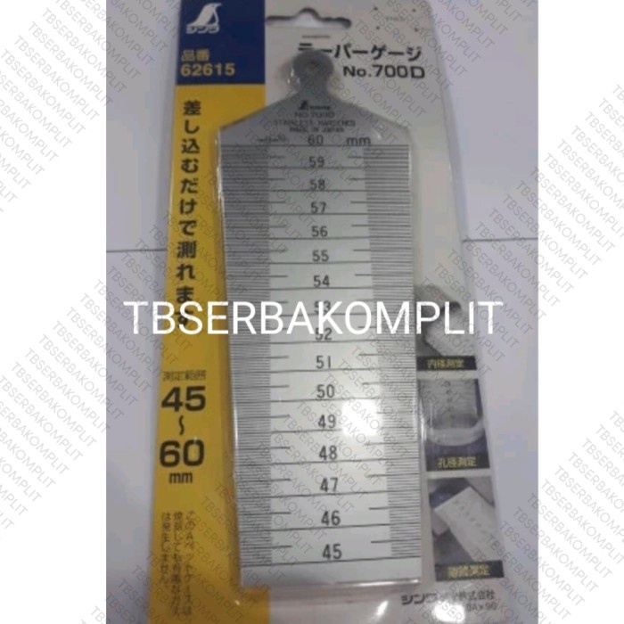 

✨Ready Shinwa 700D Taper Gauge 45-60 Mm 62615 Penggaris Ukur Gap 45Mm-60Mm Terbatas
