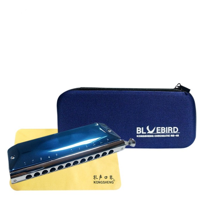 

✨Ready Harmonika Chromatic Kongsheng Blue Bird 12 Hole Re-48 Limited