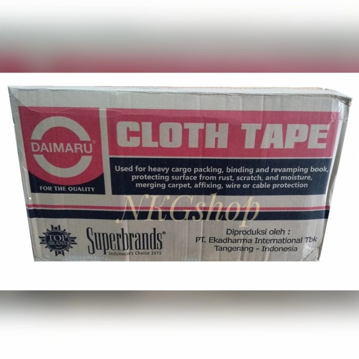 

✨Sale Lakban Kain/Linen/Clothtape Daimaru 48Mm X 12Mtr 1Dus = 60Pcs Yellow Limited