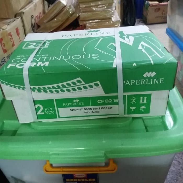 

✨Sale Continuos Form 2Ply B2 Full 14 7-8Inch X 11Inch Paperline Berkualitas