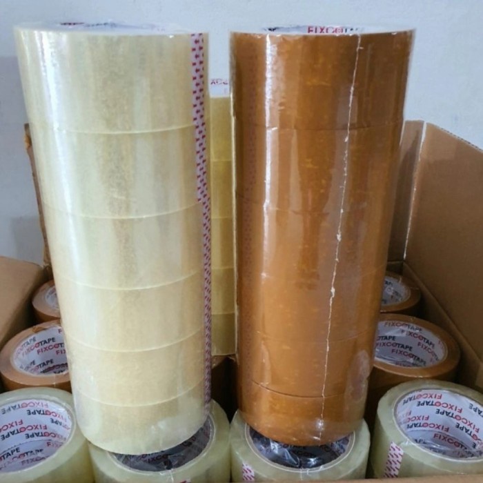 

✨Sale Lakban 2 Inch 100 Yard Cokelat/Bening Paket 2 Dus Limited