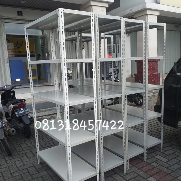 

✨Ready Rak Besi 5 Susun Uk.100X40X200 Cm Kaki Pakai Alas Karet Terbaru