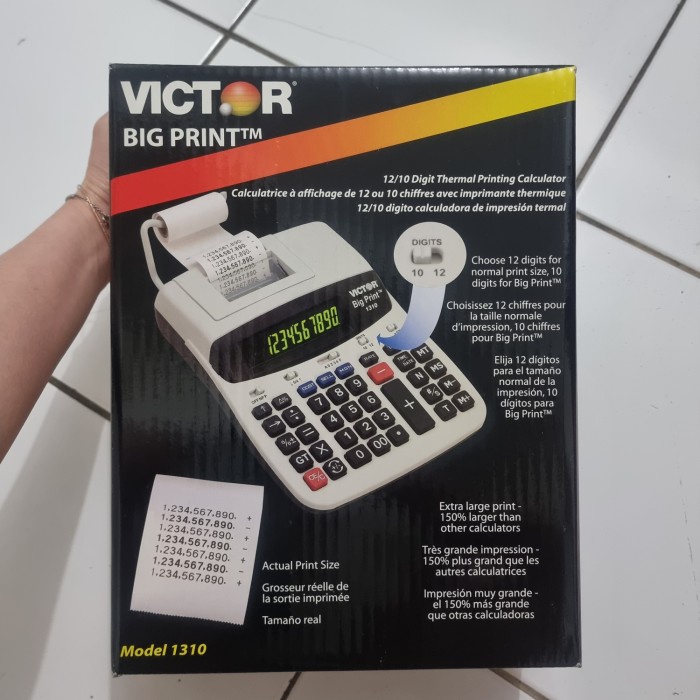 

✨Ready Victor 1310 Big Print Thermal Printing Calculator 10/12 Digits Berkualitas